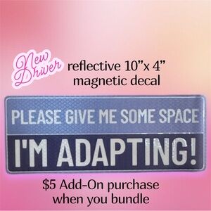 $5 Add-On 🆕Reflective Blue Magnetic Decal